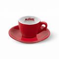 6 tasses à café colorées avec logo Musetti