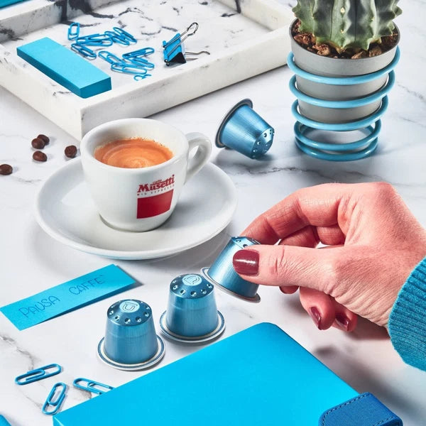 Capsules de café en aluminium Musetti compatibles Nespresso* - Mélange Deca