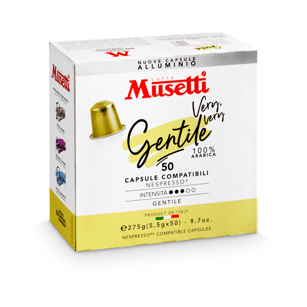 Capsules de café en aluminium compatibles Nespresso* Musetti - Mélange Gentile