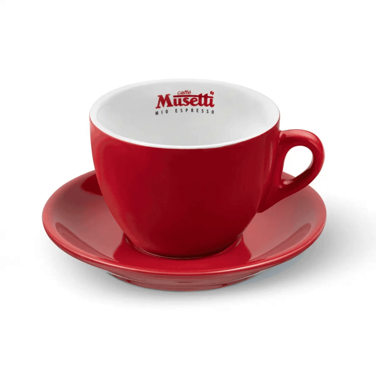 Set de 6 tasses à cappuccino Musetti avec soucoupes - Rainbow 200 ml